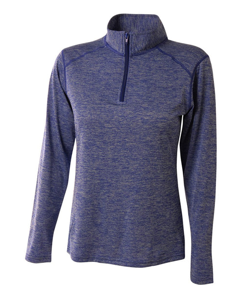A4 Inspire Space Dye Quarter Zip (NW4010), Color 'Royal'